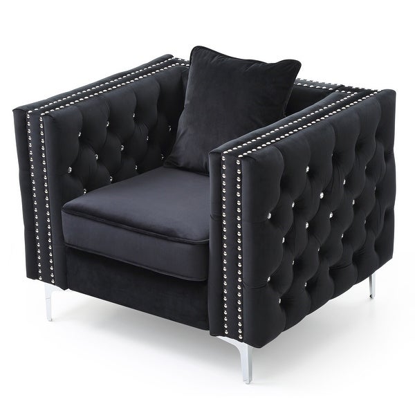 Paige Tufted Velvet Living Room Chair