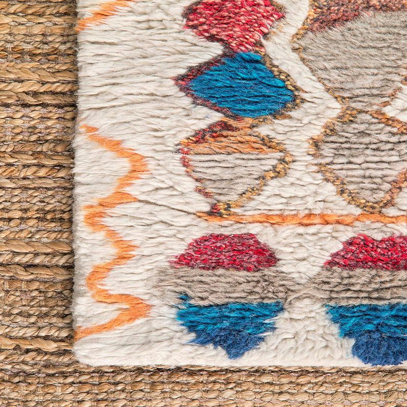 nuLoom Hand Tufted Moroccan Helaine Shaggy Area Rug