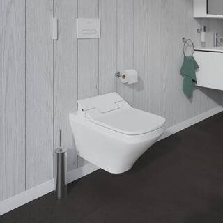 Duravit SensoWash Slim Electric Bidet Seat for Elongated Toilet in White 611200001001300