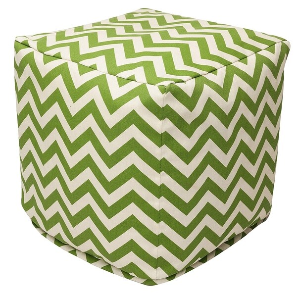 Majestic Home Goods Chevron Indoor / Outdoor Ottoman Pouf Cube