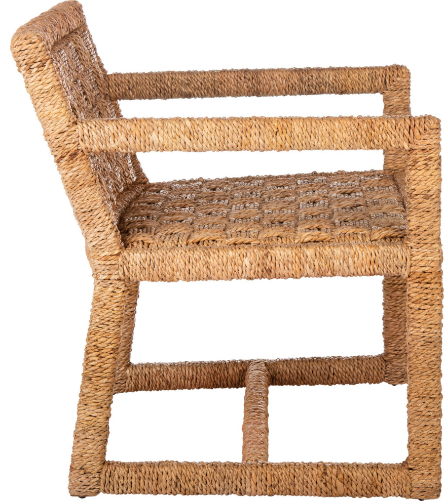 Brinn Woven Accent Chair   Tropical   Armchairs And Accent Chairs   by HedgeApple  Houzz