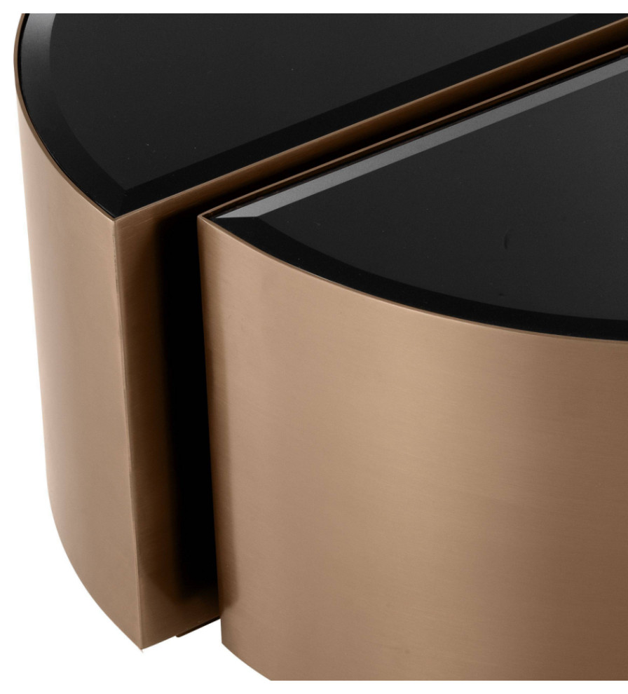 Round Copper Side Table Set (2)  Eichholtz Astra   Contemporary   Side Tables And End Tables   by Oroa   Distinctive Furniture  Houzz