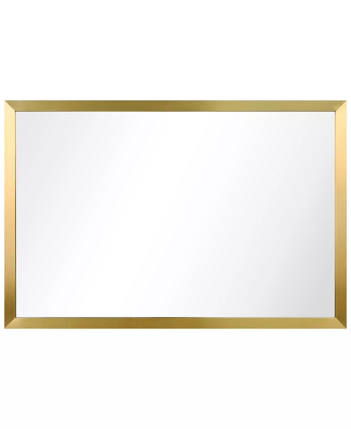 Empire Art Direct Contempo Brushed Stainless Steel Rectangular Wall Mirror  20 x 30