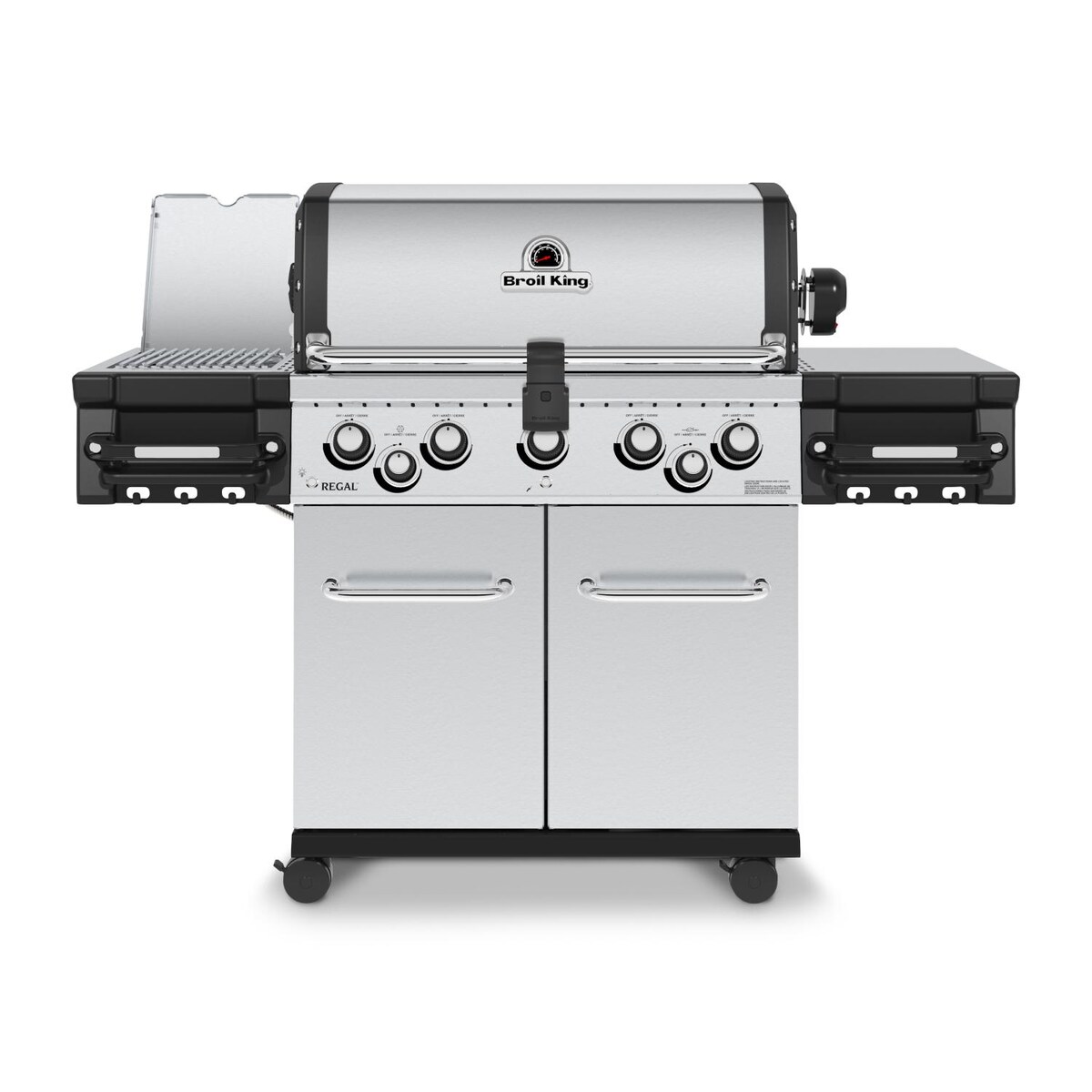 Broil King Regal S 590 PRO IR 5-Burner Propane Gas Grill With Rotisserie and Infrared Side Burner