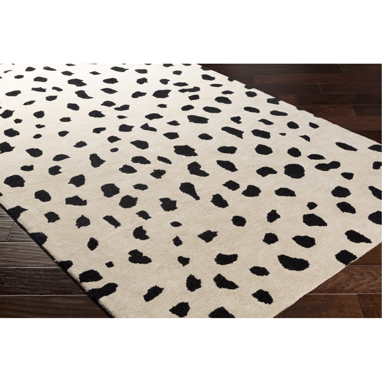 Stella Rug in Beige and Black