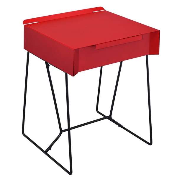 Furniture of America Omer Modern Metal 1-drawer Side Table