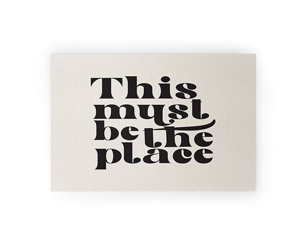 Dirtyangelface This Must Be The Place Looped Vinyl Welcome Mat Society6