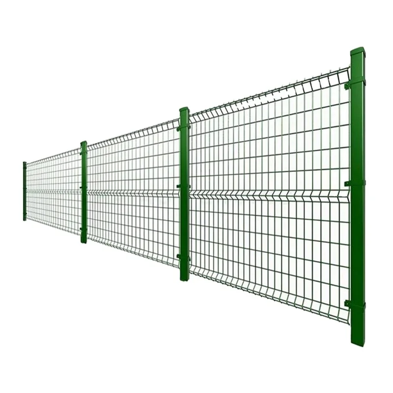 3D Fence Panels Coated Border Green Garden Curved Fencing Beta  Wire Mesh Fence with V Folds fast supply speed