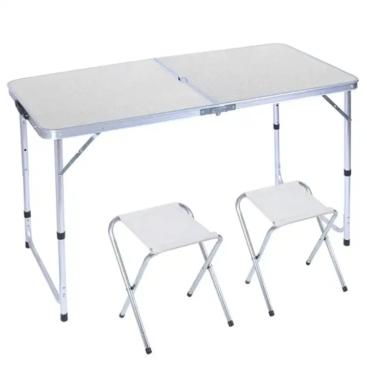 Multipurpose Extendable Portable Aluminum Outdoor Picnic Table Travel Camping Foldable Dining Tables