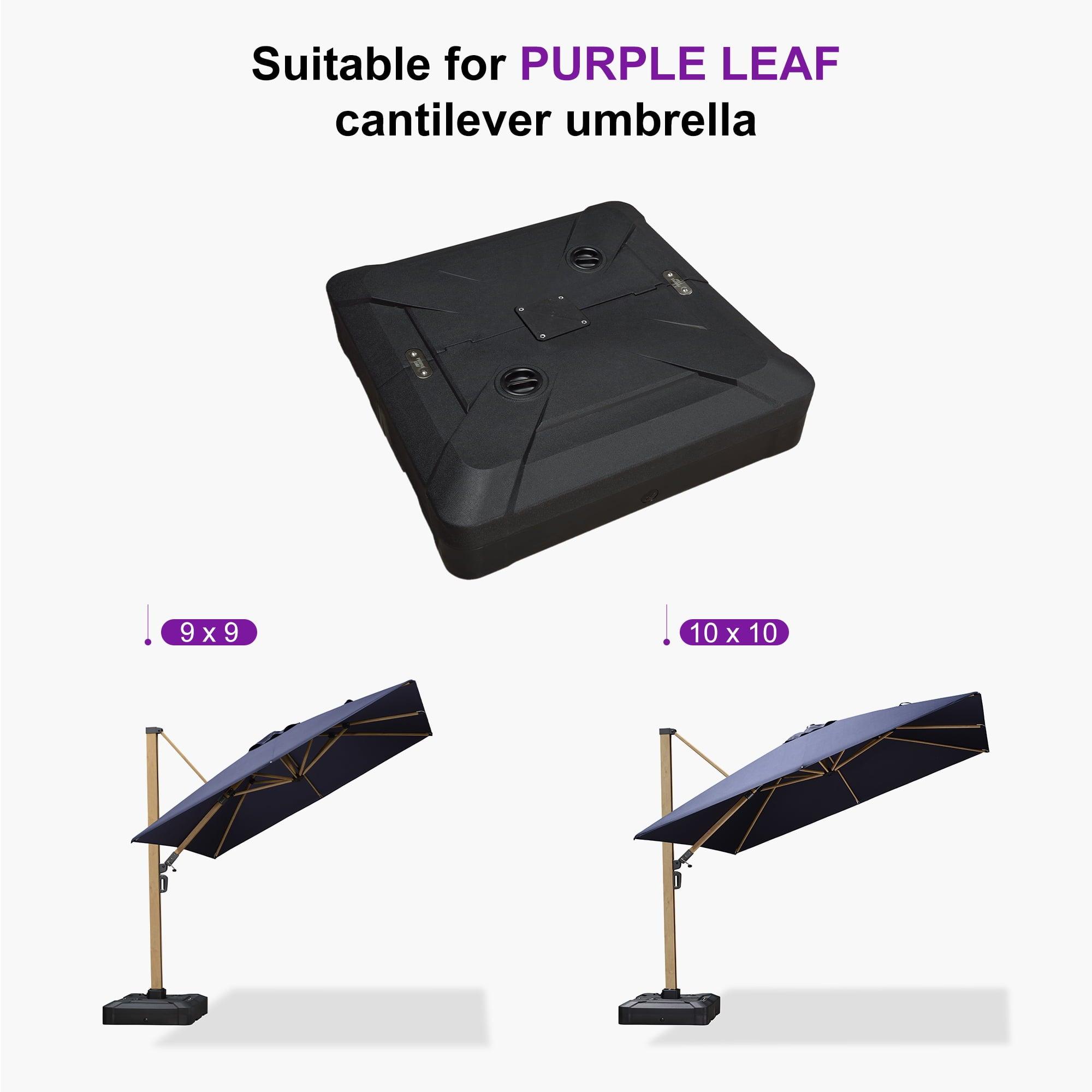 PURPLE LEAF Umbrella Base for Wood Grain Cantilever Patio Umbrella