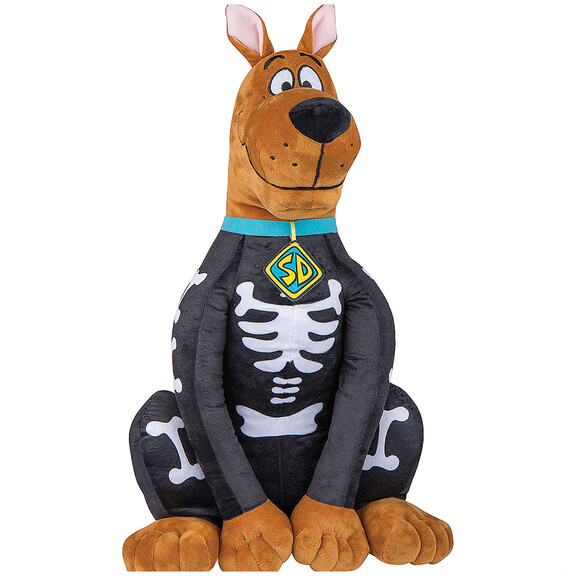 Gemmy SS225677G Scooby Doo Skeleton Plush Door Gre...