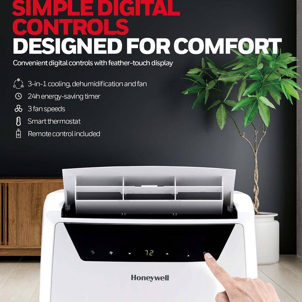 Honeywell 14000 BTU (9000 BTU DOE) Portable Air Conditioner with Dehumidifier in White MN4CFSWW9