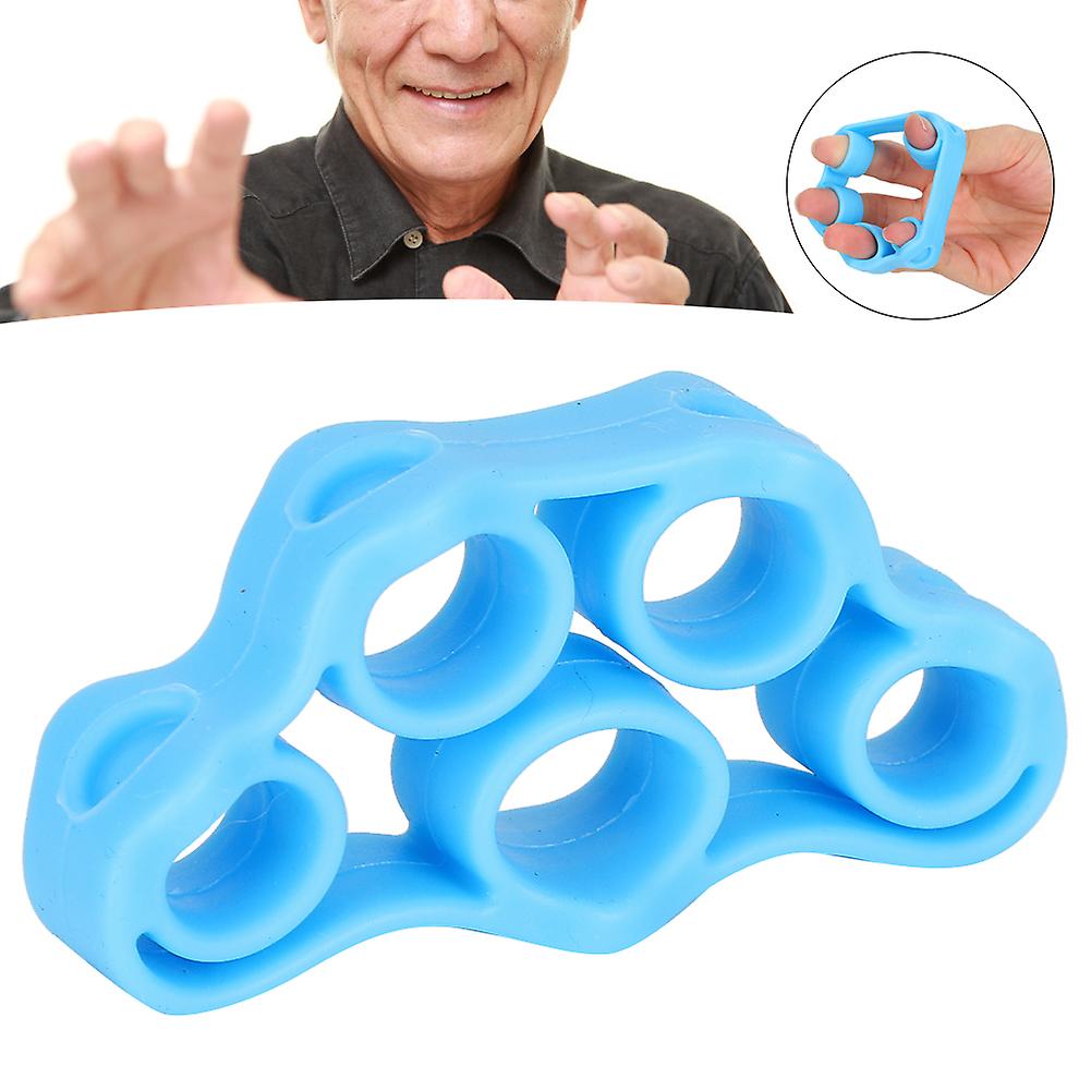 Portable Finger Strength Training Exercise Ring Resistance Loop Hand Grips Strengthenerlake Blue