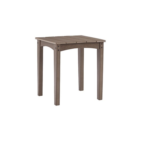 Signature Design by Ashley Emmeline Outdoor Poly All Weather Square End Table