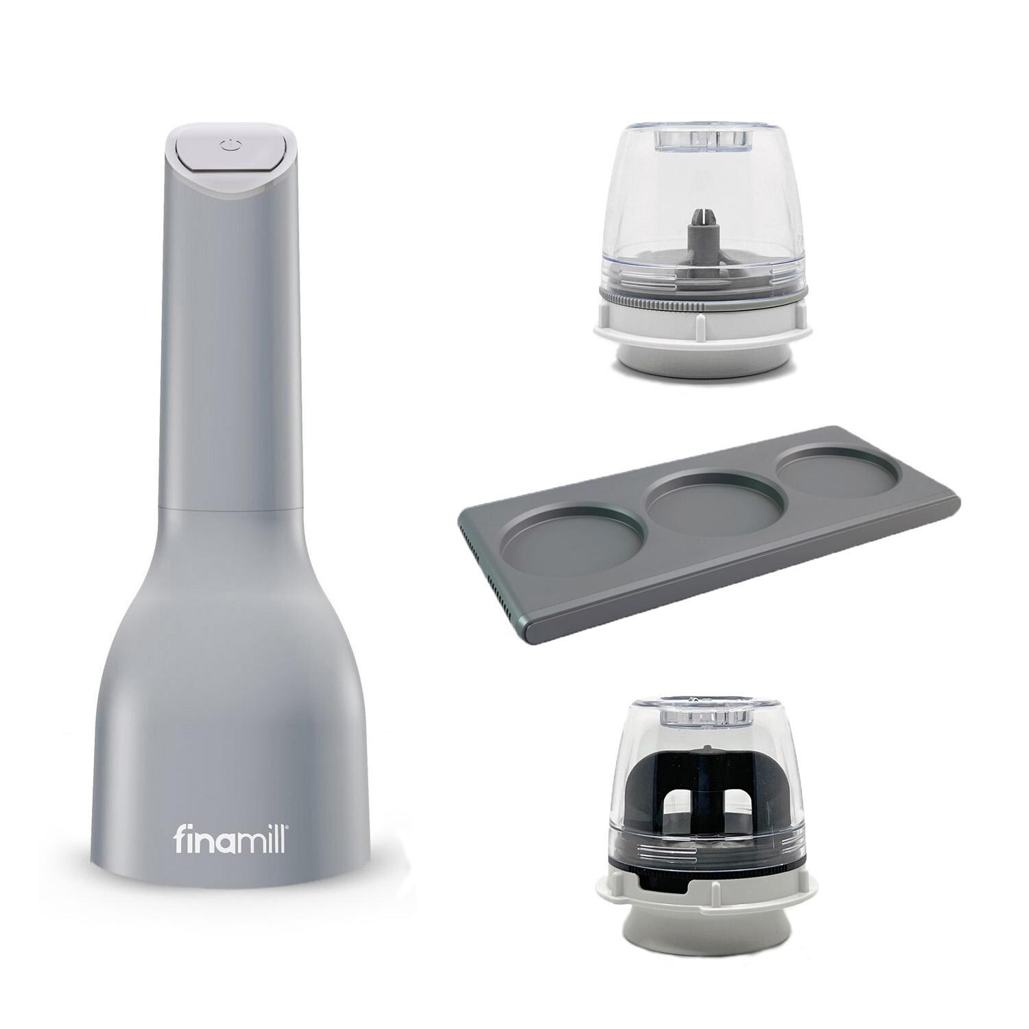 FinaMill Spice Grinder MAX Pack W/ 2 Trays， 3 MAX Pods and 3 Spice Pods