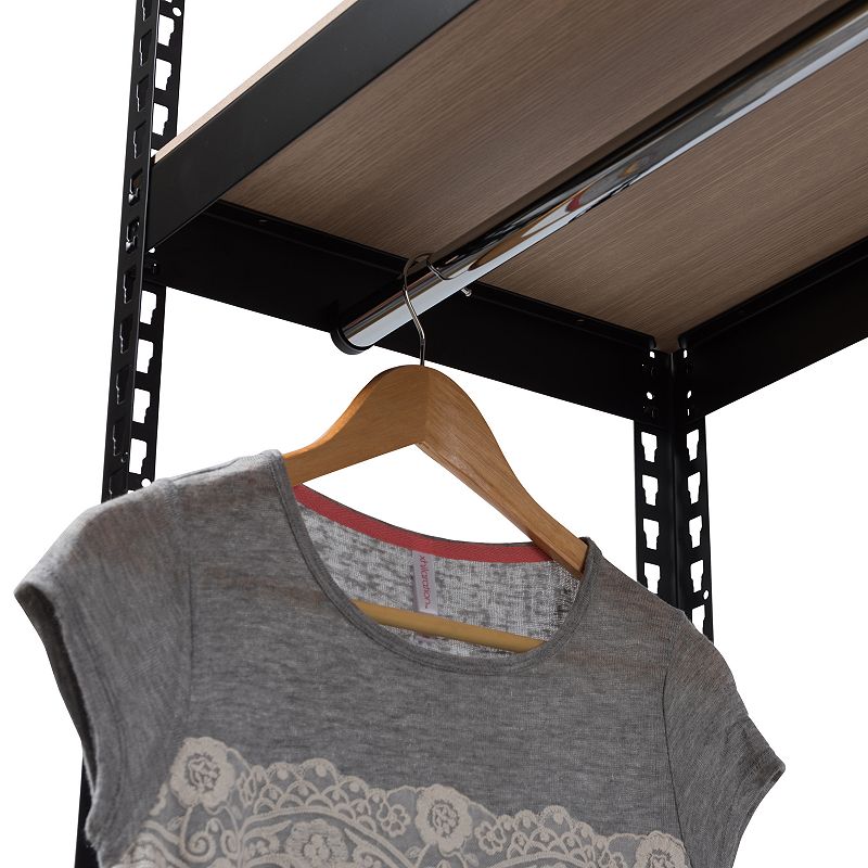 Baxton Studio Gavin 2-Shelf Garment Rack