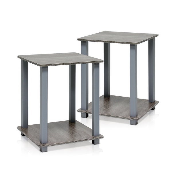 Porch and Den Rutherford Simplistic Square End Tables (Set of 2)