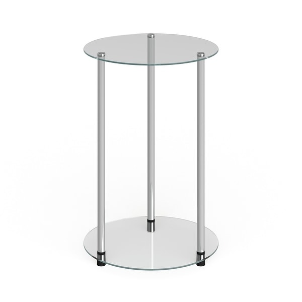 Porch and Den Japonica 2-tier Round End Table