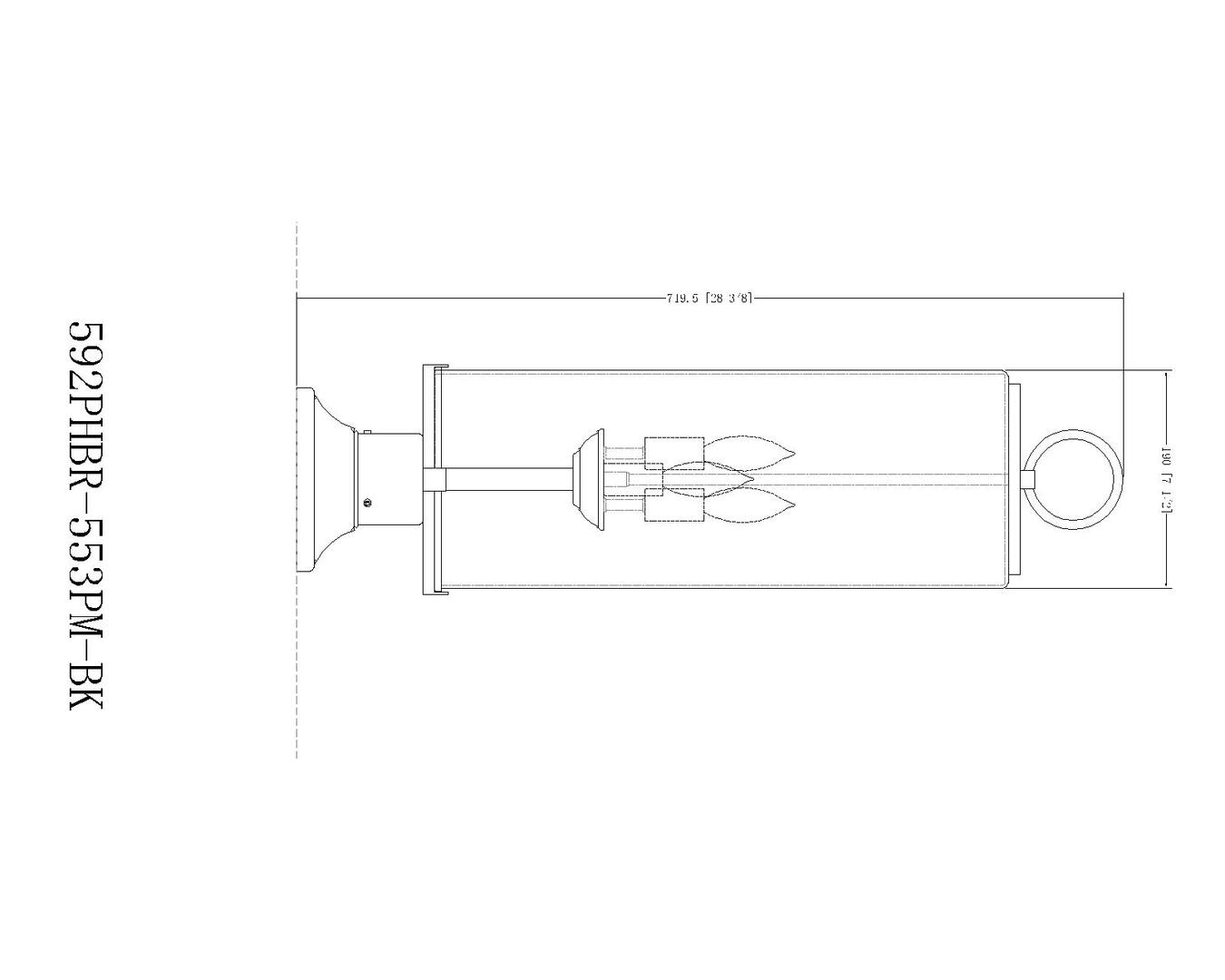 Z-Lite 592PHBR553PMBK