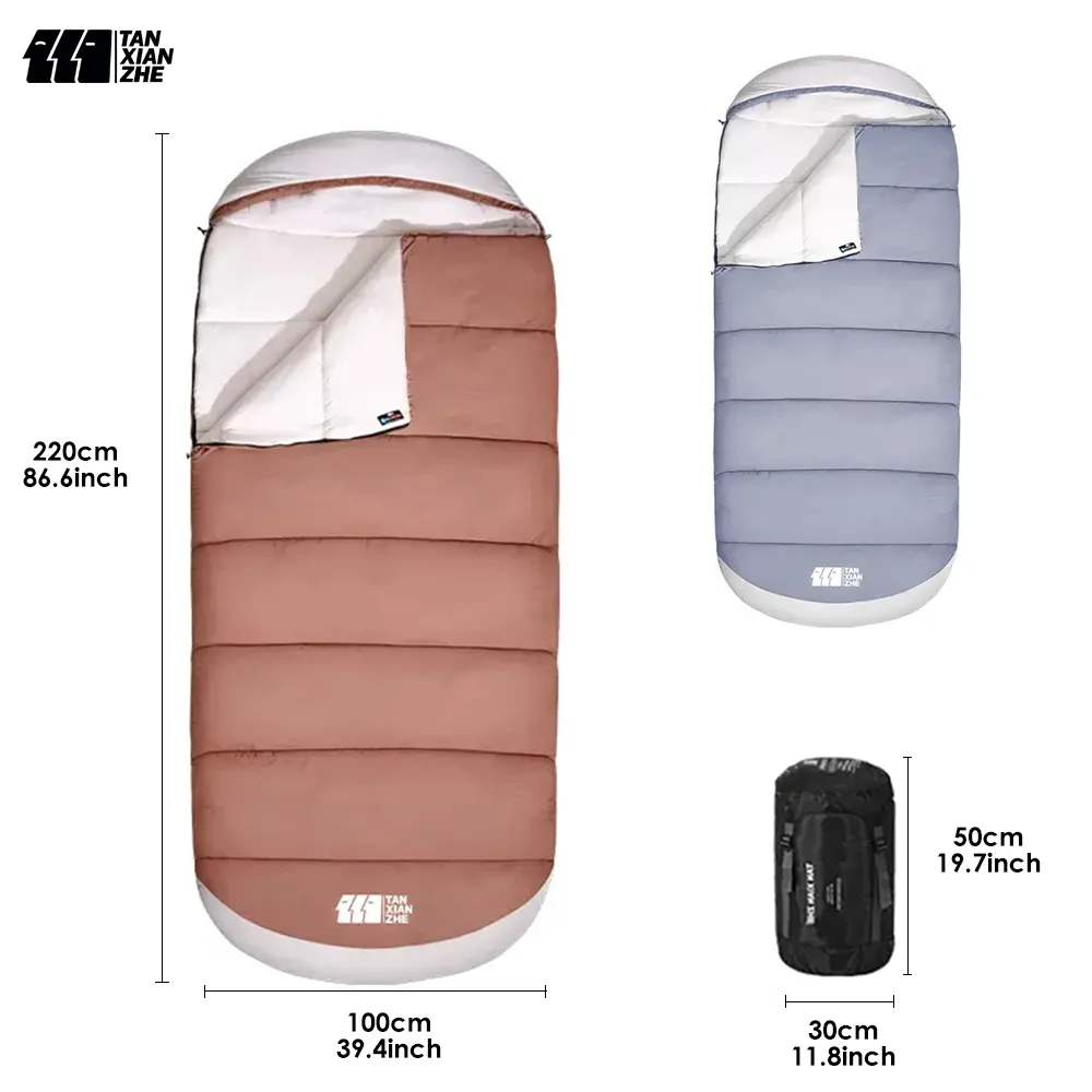 2023 Hot Sale Outdoor Lightweight Skin Friendly Cotton Material Cold Proof Custom Adult 900g Sleeping Camp Bag for Sleep