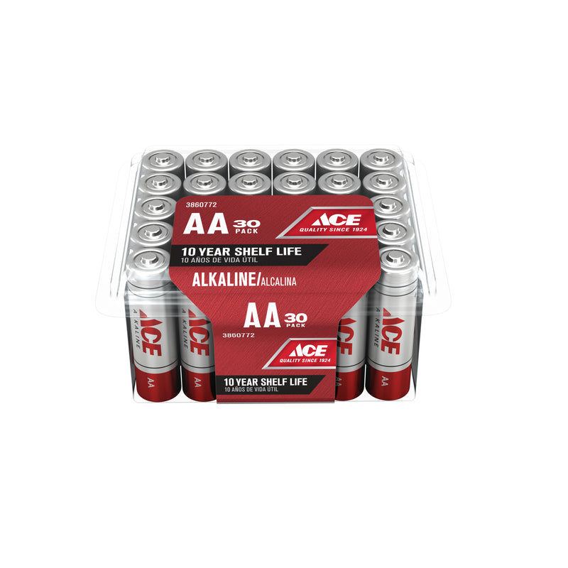 BATTERY ALKALINE AA 30PK