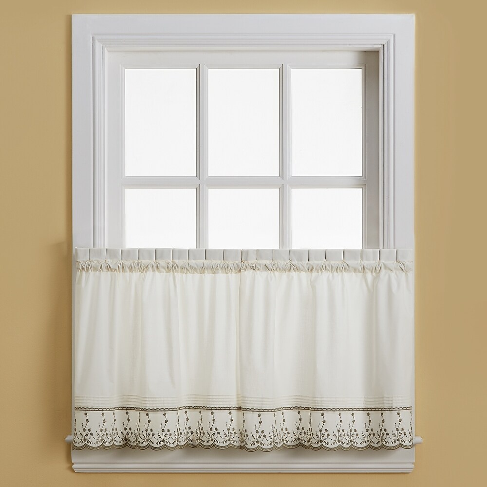 Curtainworks Abby Tailored Valance and Tier Curtain Collection