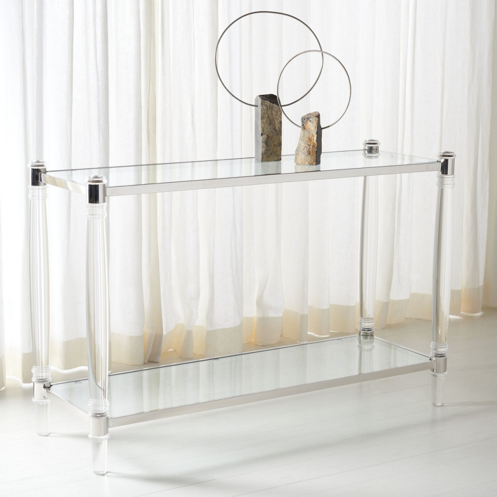 Safavieh Couture Isabelle Acrylic Console Table   Contemporary   Console Tables   by Safavieh  Houzz