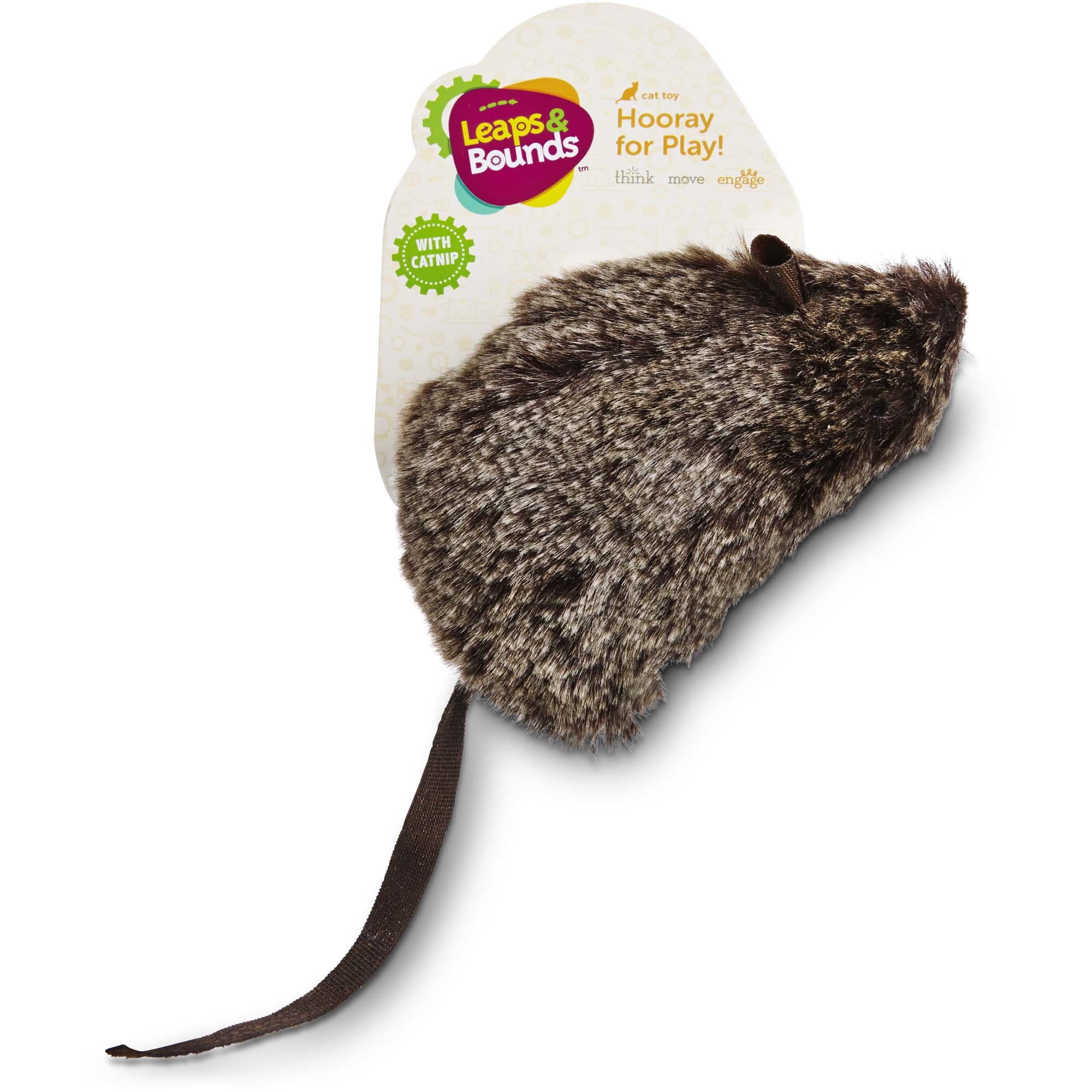 Leaps  Bounds Giant Rat Cat Toy with Catnip， 4 L