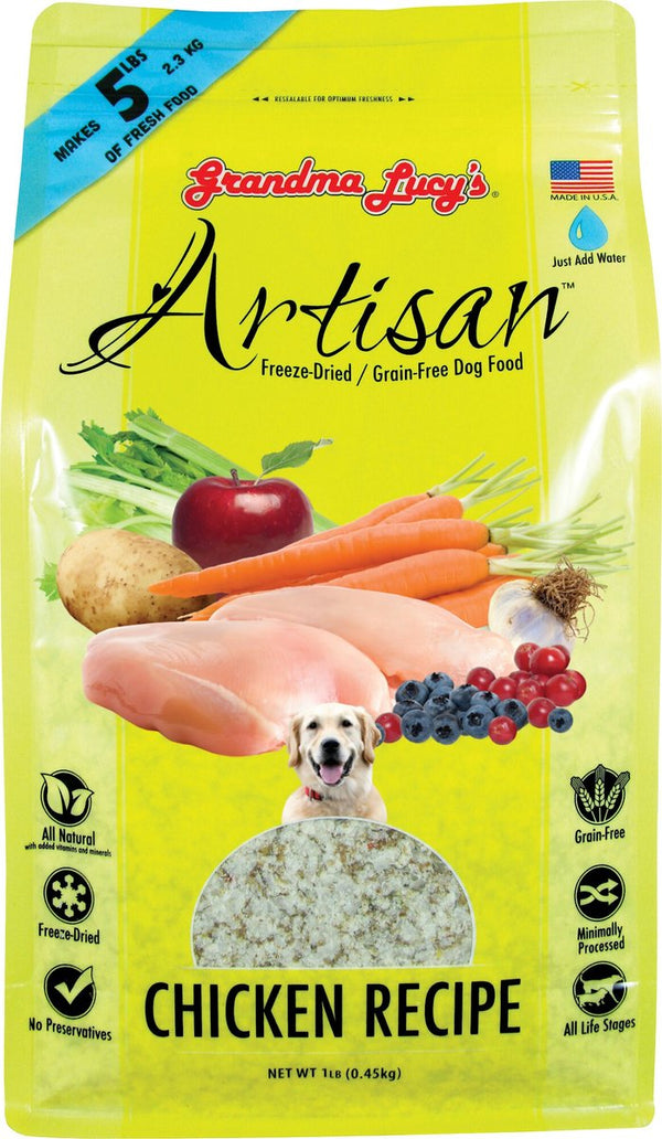 Grandma Lucy's Artisan Grain Free Chicken Freeze-Dried Raw Dog Food