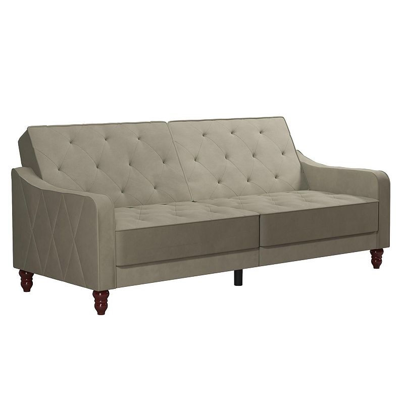 Novogratz Vintage Tufted Split Back Futon