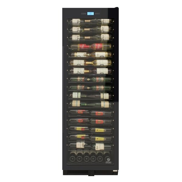 141-Bottle Single-Zone Backlit Panel Wine Cooler