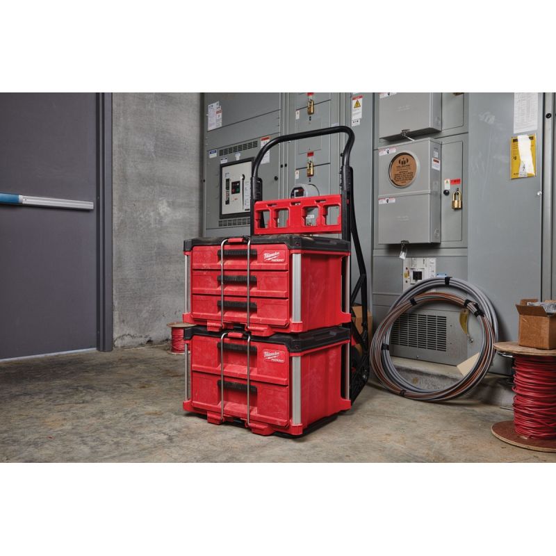 MW PACKOUT Toolbox with Drawers 50 Lb. Red Black