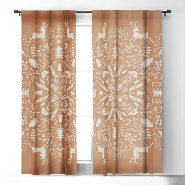 1pc Blackout Window Curtain Panel Deny Designs