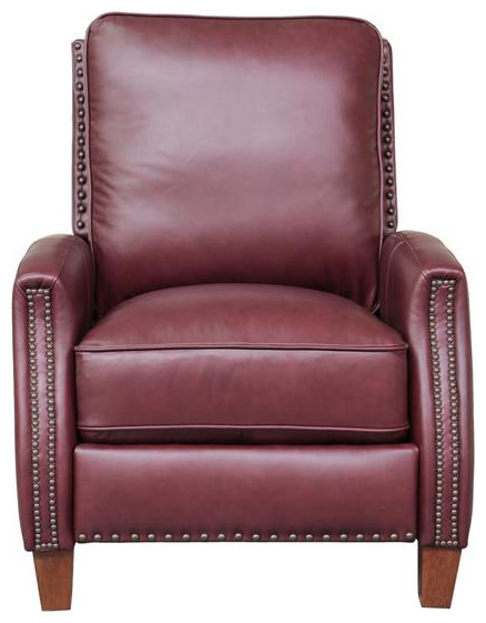 7 3155 Melrose Recliner  Wine   Contemporary   Recliner Chairs   by BisonOffice  Houzz