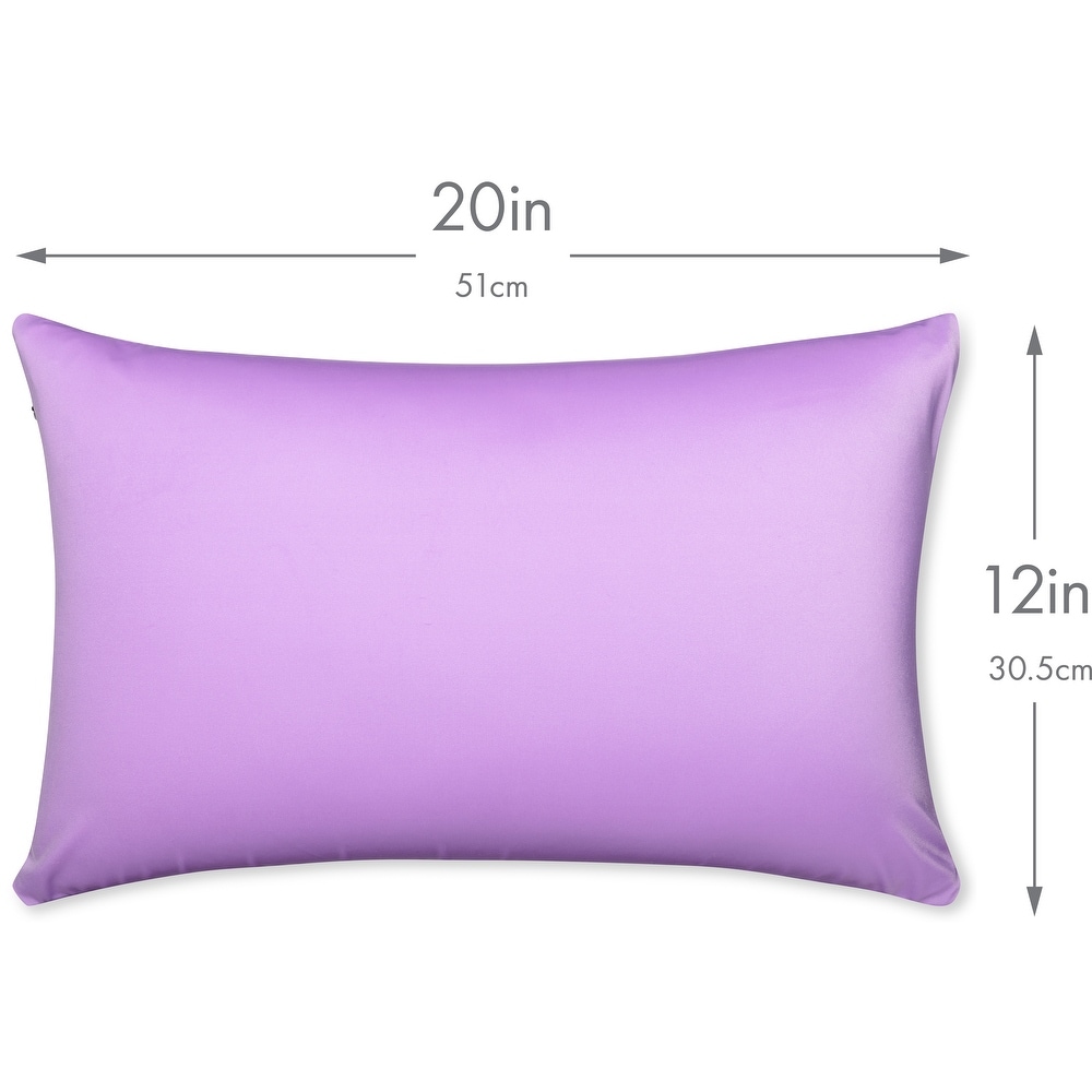 Throw Pillow Cozy Soft Microbead Purple: 1 Pc