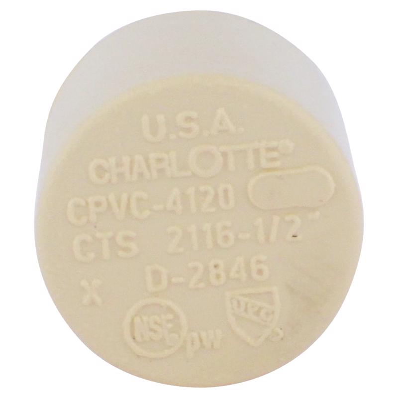 CPVC CAP S40 1/2