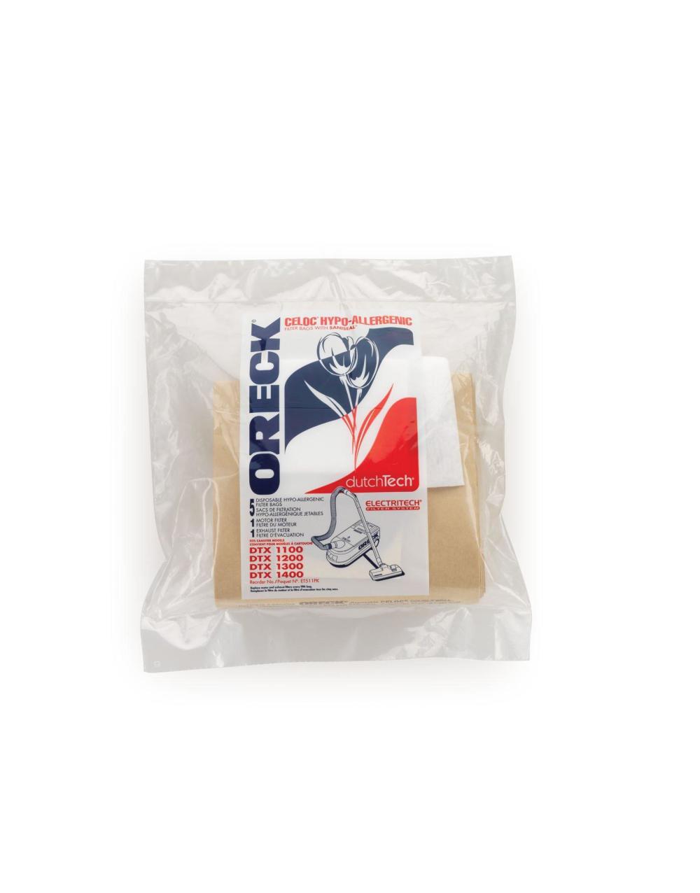 Oreck Dutchtech Canister Vacuum Cleaner Bags ;