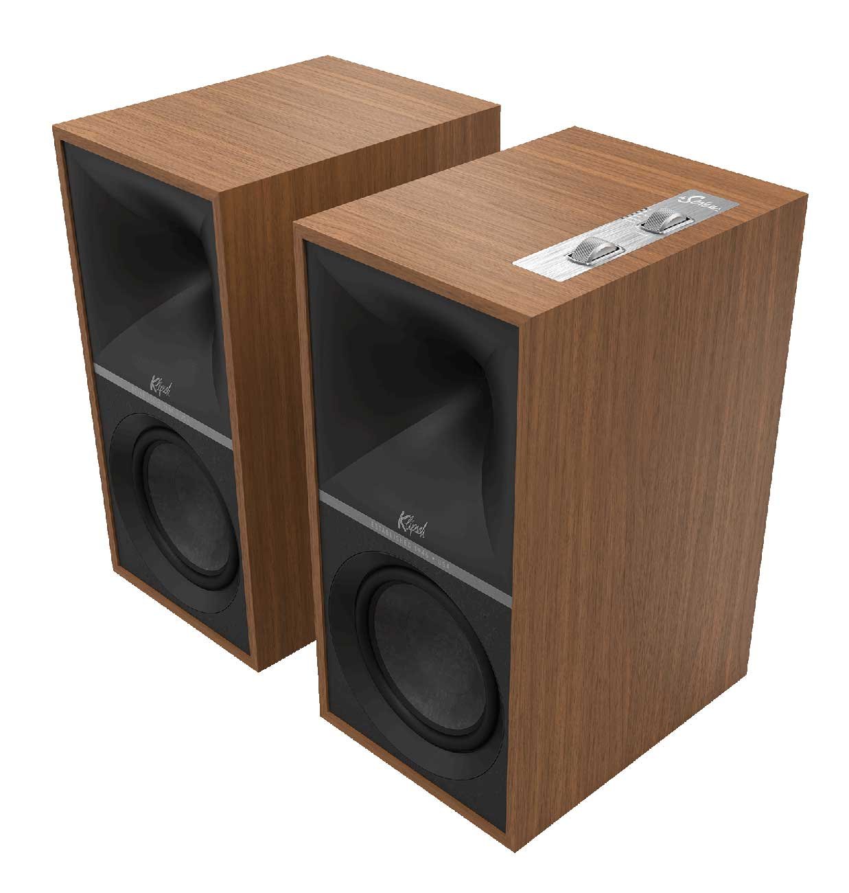 Klipsch The Sevens Heritage Inspired Walnut Powered Bookshelf Speakers (Pair)