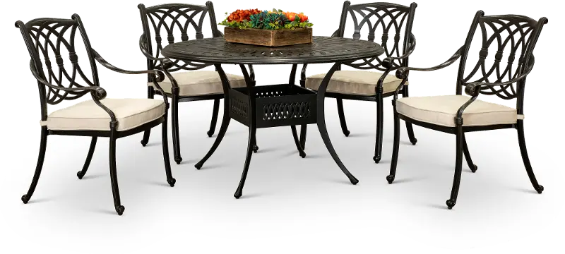 Montreal 5 Piece Patio Armchair Dining Set