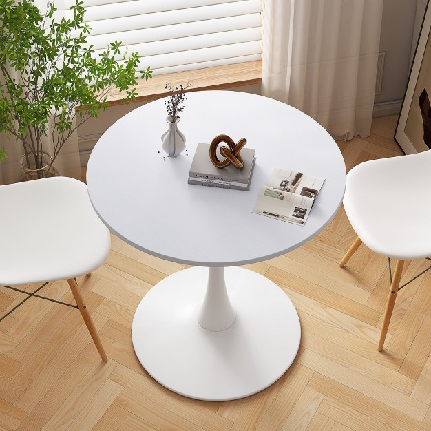 Haven Small Round Dining Table 31 5 x27 x27 With Metal Pedestal Dining Table Base maison Boucle