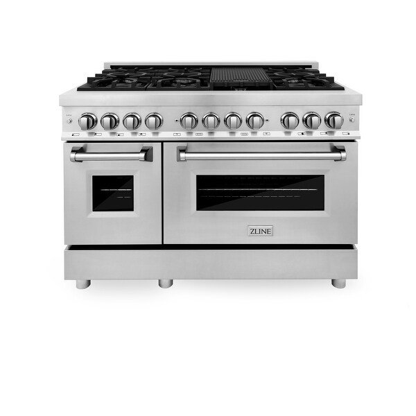 ZLINE Stainless Steel 48-inch Gas Burner/ Electric Oven Range