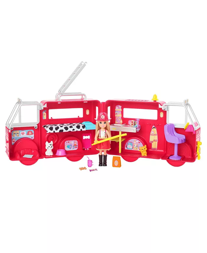 Barbie Chelsea Fire Truck with Doll and Accessories