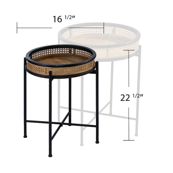 SEI Furniture Broadmont Round Accent Tables - 2pc Set