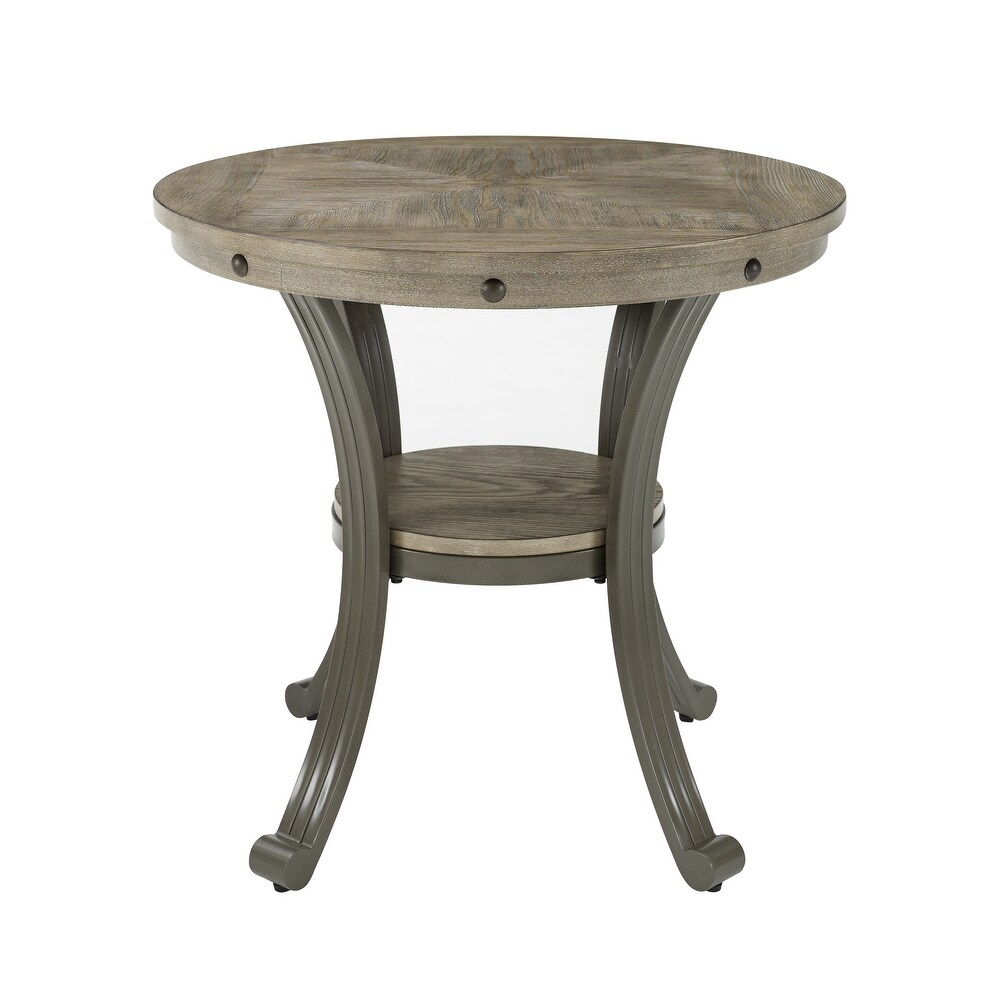 Franklin Industrial Round Side Table