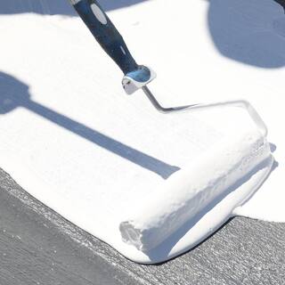 Ames 5 Gal. White Maximum-Stretch Rubber and Acrylic Reflective Roof Coating MSS5