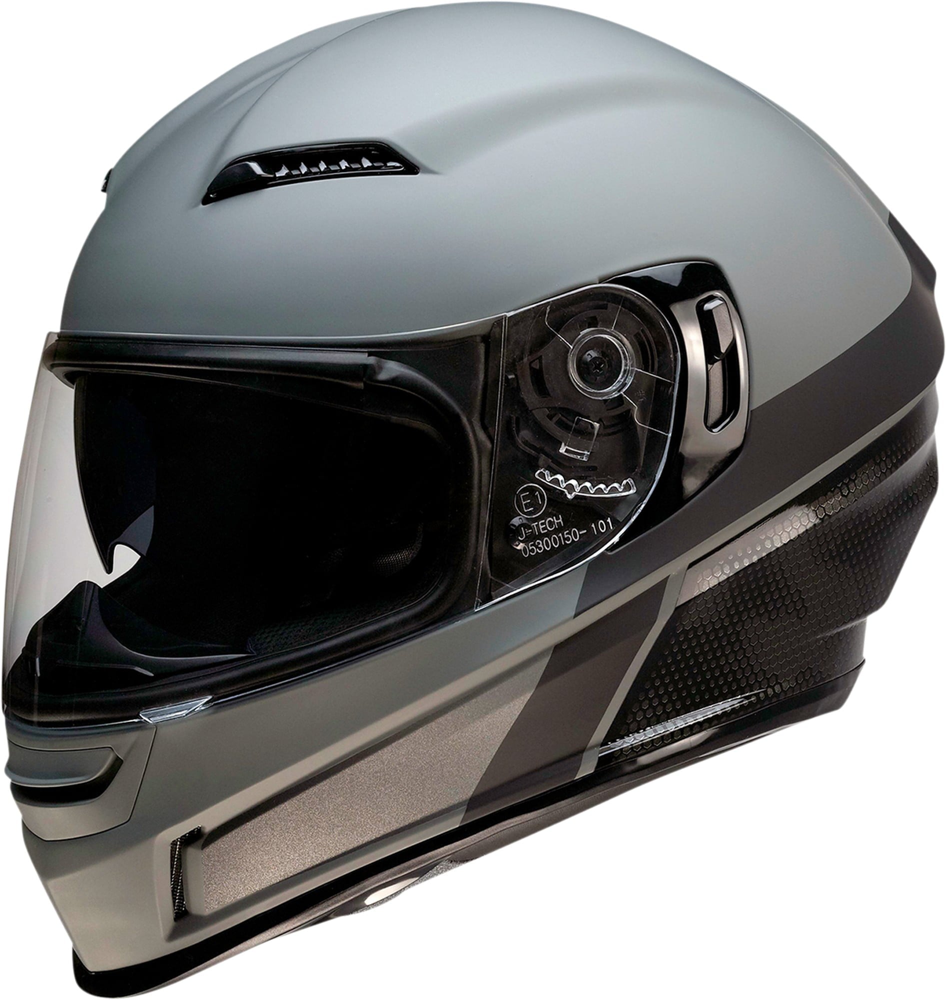 Z1R Jackal Avenge Motorcycle Helmet Gray/Black XS