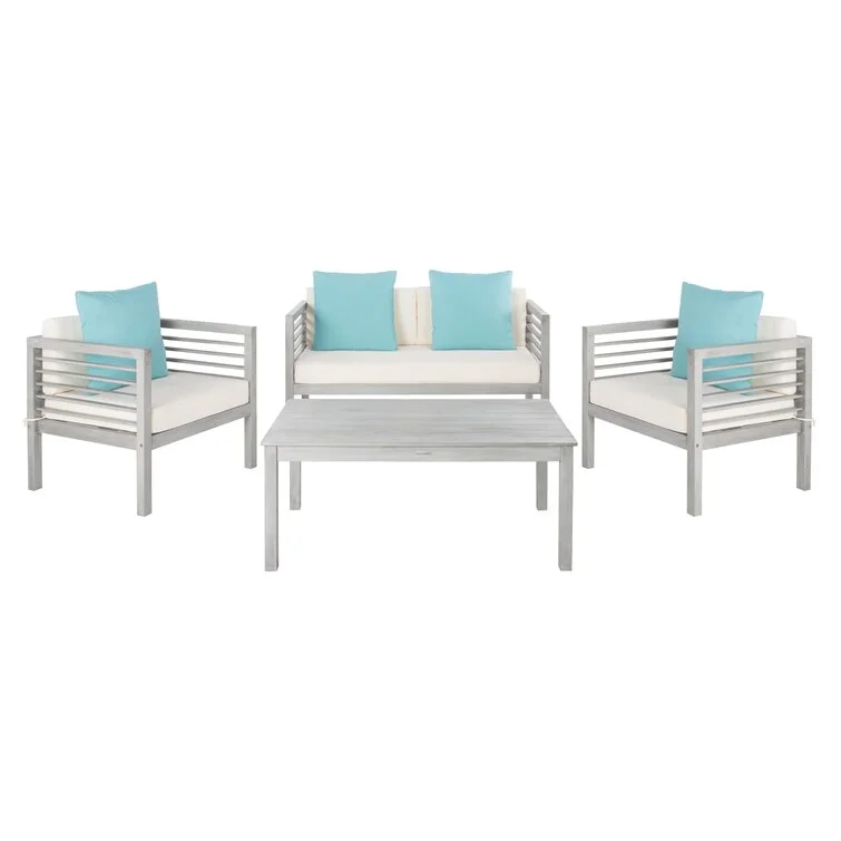 Lovettsville 4 Piece Sofa Seating Group with Cushions