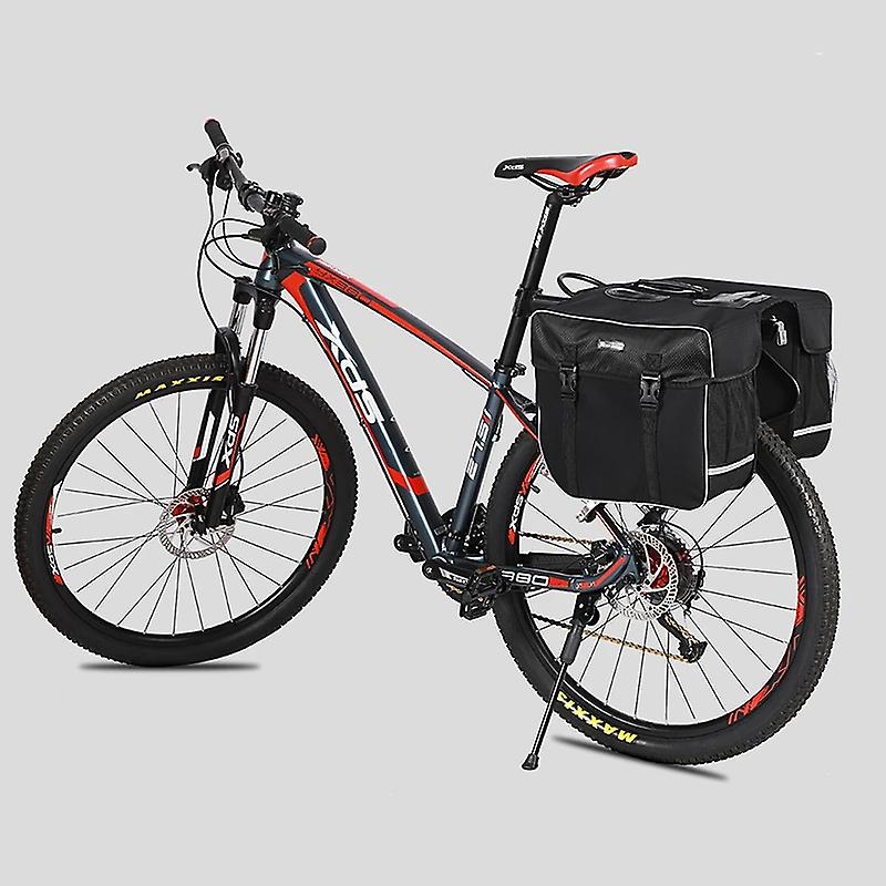 Born Pretty 25l Bicycle Bags Cycling Rear Double Side Travel Bag Tail Seat Pannier Bicycle Luggage Carrier Bike Rack Trunk Bag