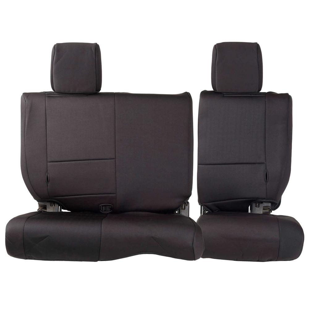 Smittybilt Neoprene Front and Rear Seat Cover Kit (Black/Black) - 471701