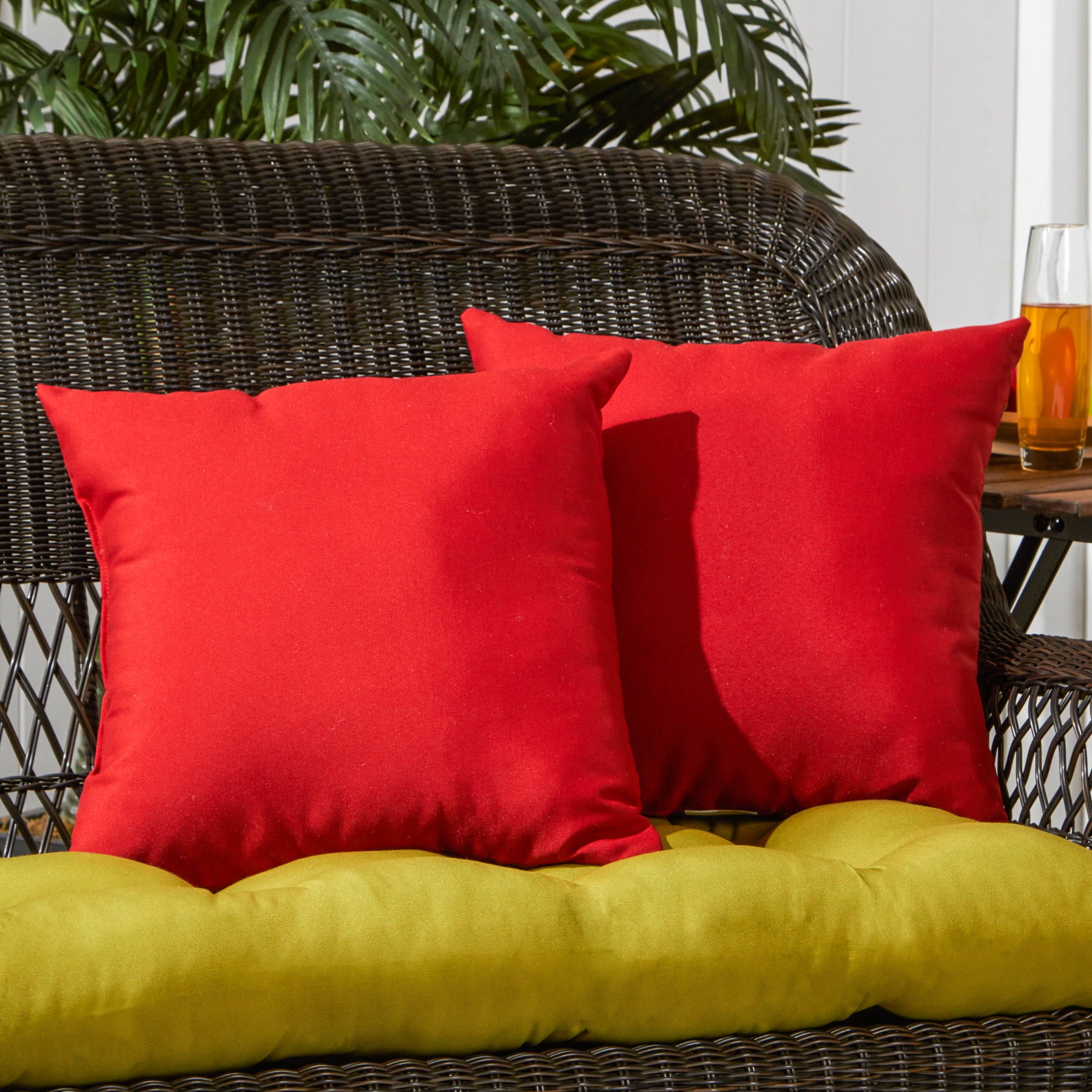 Greendale Home Fashions Salsa 17" Square Outdoor Throw Pillow (Set of 2)